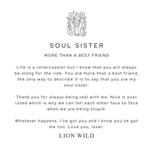 Load image into Gallery viewer, Lion Wild Soul Sister Necklaces Silver