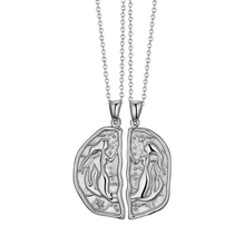 Load image into Gallery viewer, Lion Wild Sister Necklaces Silver