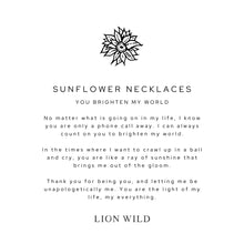 Load image into Gallery viewer, Lion Wild Sunflower Necklaces