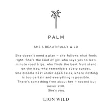 Load image into Gallery viewer, Lion Wild Palm Necklace